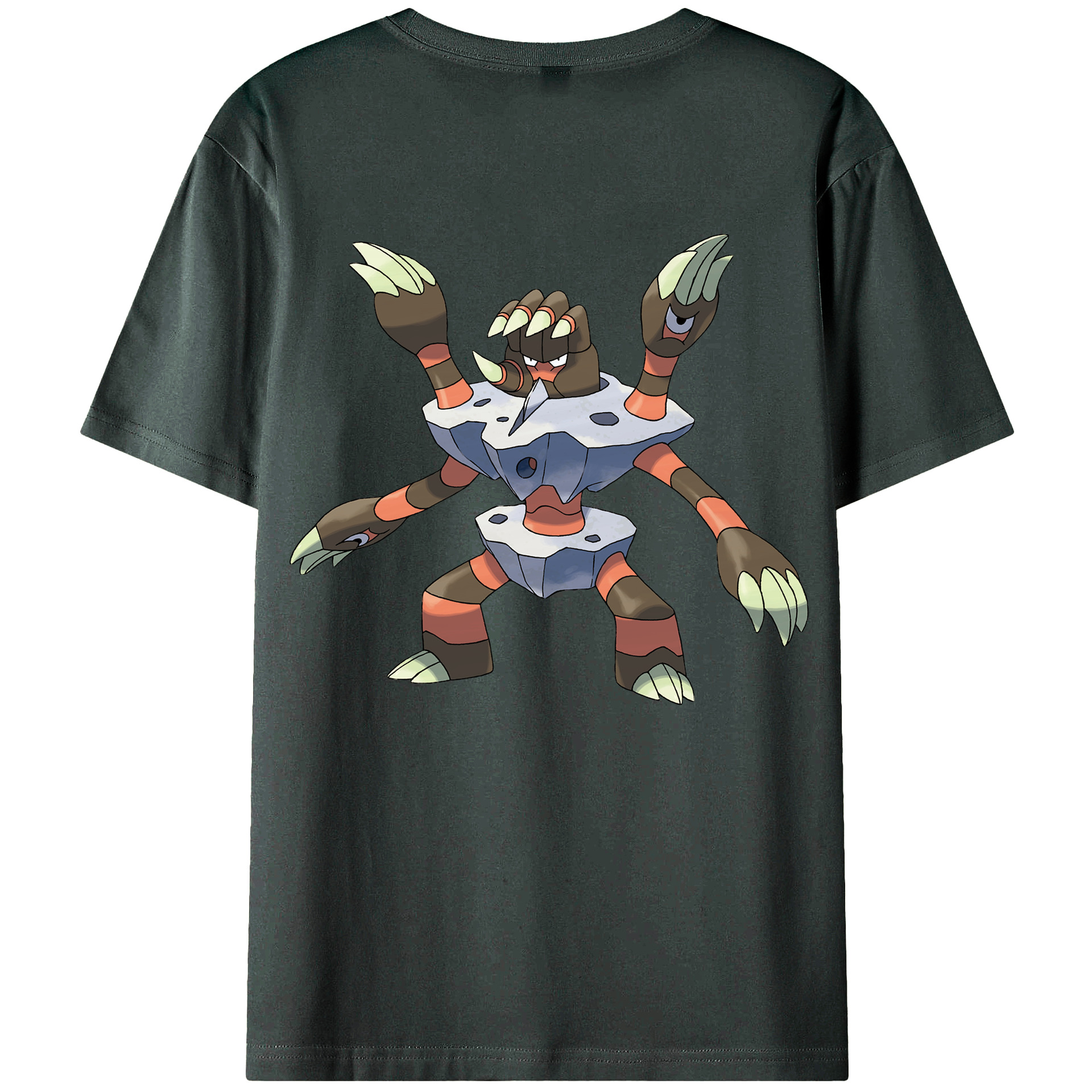 （画像用） ポケットモンスター Pokémon 綿100％ メンズ半袖Tシャツ（バックプリント） 通気性
